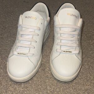 Valentino White Leather Sneakers
